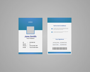 Id Card design template