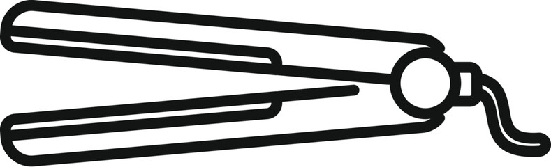 This icon of a hair straightener is perfect for websites and apps related to hairdressing