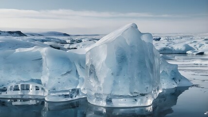 Obraz premium iceberg in polar regions