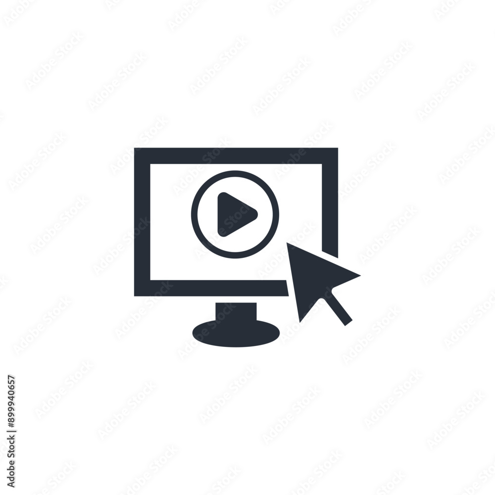 Fototapete display icon. vector.Editable stroke.linear style sign for use web design,logo.Symbol illustration.