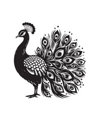 peafowl bird vector art,graphics peafowl birds icons set,vintage illustration peafowl bird clipart,vector peafowl birds flat style artwork design