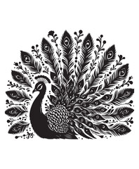 peafowl bird vector art,graphics peafowl birds icons set,vintage illustration peafowl bird clipart,vector peafowl birds flat style artwork design