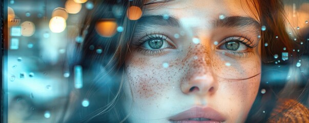 Realistic seasonal fashion trends highlighted in a store window high-definition clarity