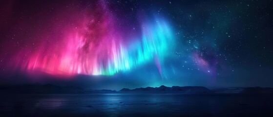 Aurora Australis Style Southern Lights Display Concept The Aurora Australis creates a mesmerizing southern lights display