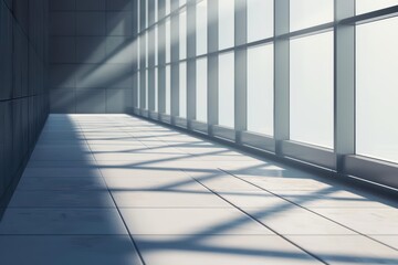 Construction management EPCM is enhanced with sunlight filtering through integrated project platforms, creating an ultramodern, supernatural scene, banner, with copy space