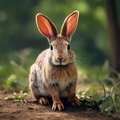 Obraz premium rabbit in the grass