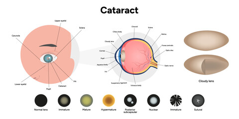 Type cataracts vision disorder problem and vision human anatomy