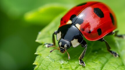 Ladybug on a Leaf