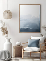 Mock up for wall art, posters, interior design, modern design