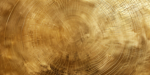 Golden wood surface texture pattern. Yellow gold and brown wood texture background. Luxury risch style wallpaper. Digital artistic artwork raster bitmap illustration. Boho style design. AI artwork.