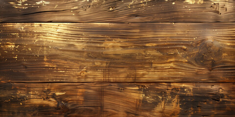 Golden wood surface texture pattern. Yellow gold and brown wood texture background. Luxury risch style wallpaper. Digital artistic artwork raster bitmap illustration. Boho style design. AI artwork.