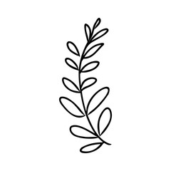 Shrub of various shapes, bush of grass With illustration style doodle and line art