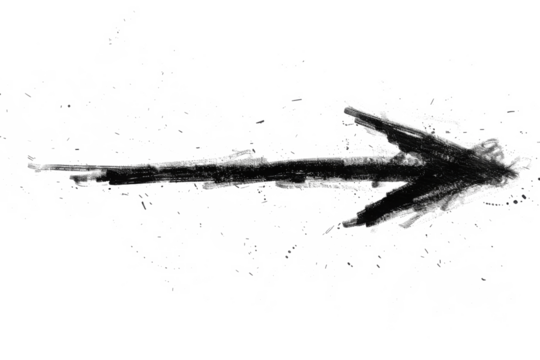 arrow marker isolated png mark hand draw