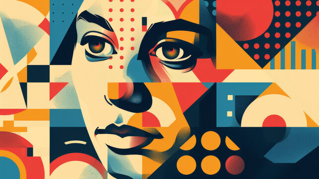 Include examples of graphic design, such as bold posters, sleek logos, and dynamic typography, emphasizing the role of visual communication in modern design