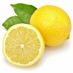lemons on a white background