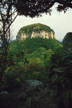 Pilot Mountain, NC - solitary rock pinnacle