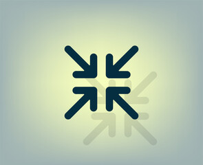 Fototapeta premium Vector illustration with shadow on gradient background