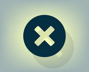 Vector illustration with shadow on gradient background