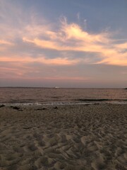 sunset on the beach