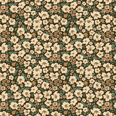 Vector illustration of a seamless floral pattern with cute birds in spring for Wedding, anniversary, birthday and party. Design for banner, poster, card, invitation and scrapbook