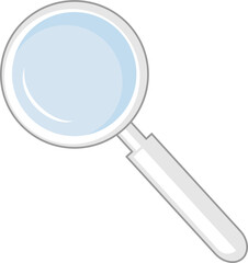 magnifying glass isolated on white