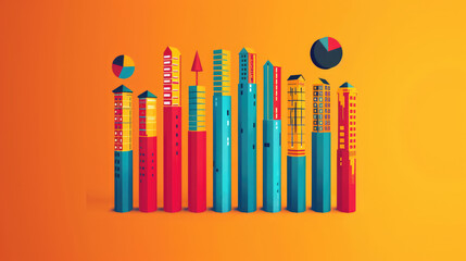 simple. flat. finance background