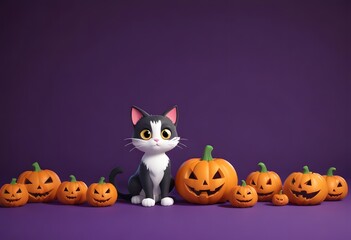 3D halloween cat 