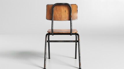 学校の椅子の背面