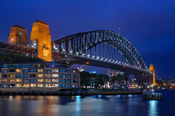 Harbour Bridge in Sydney during the Blue Hour, Australia