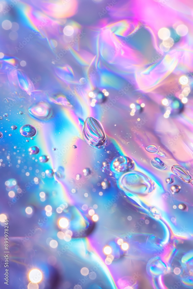 Poster a colorful background with many small bubbles of different sizes. the bubbles are scattered all over