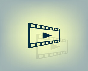 Fototapeta premium Vector illustration with shadow on gradient background