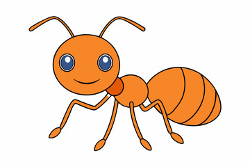 Ant Icon Vector Illustration - Cartoon, Clipart, and Line Art Design