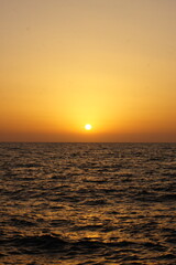 Naklejka premium Sunset over the sea