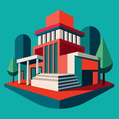 Stunning 3D Modern Architecture Vector Art Illustrations for Designers