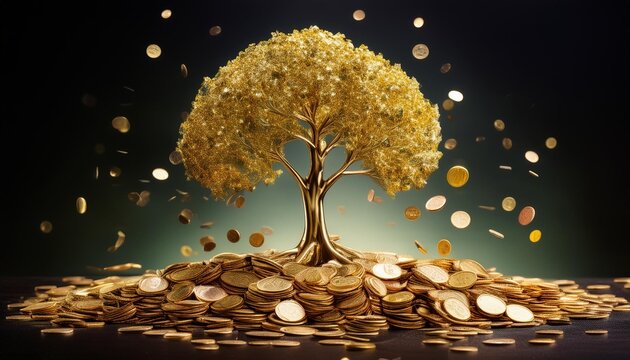 gold coin money tree