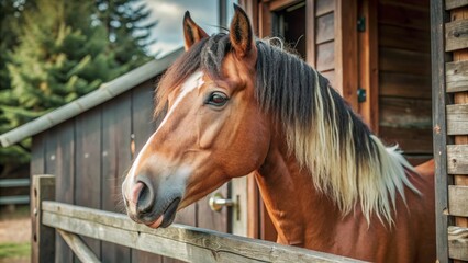 Obraz premium horse in stable