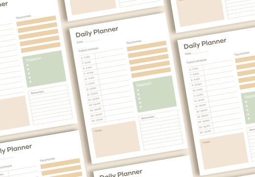 Pastel Daily Planner Set