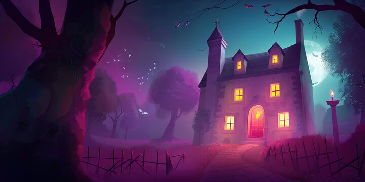 The Van Helsing Manor: A stately manor house, lit by flickering candlelight, serves as the base for Doctor Van Helsing's research on vampires