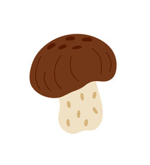 Mushroom, toadstool seasonal Halloween vector illustration of inedible fairy mushrooms autumn holidays simple minimalist hand drawn doodle style drawing