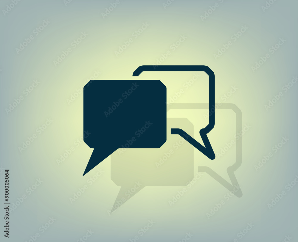 Poster vector illustration with shadow on gradient background