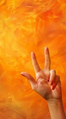 International Day of Sign Language. International Day of the Deaf. Free space for text.