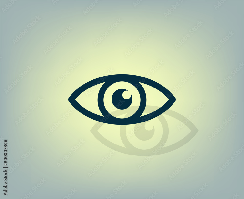 Aufkleber vector illustration with shadow on gradient background