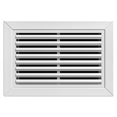 Wall vent cover isolated on transparent white background, clipping path