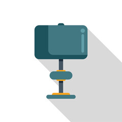 Interactive whiteboard for modern classrooms and conference rooms, featuring a blank screen with a long shadow