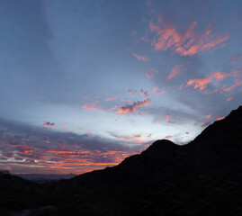Sunset from the Quartz Ridge trail
