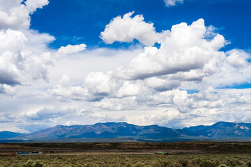 blue sky and clouds