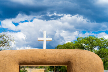 cross on the sky