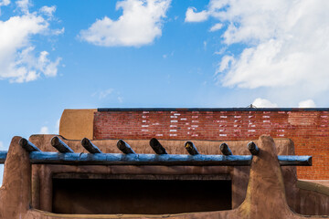 the roof of the house