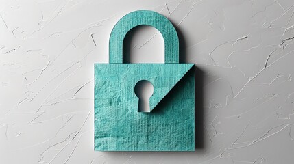 Textured Secure Email Icon on Gray Background