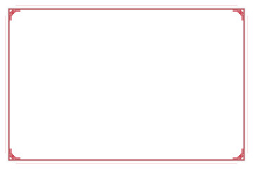 Obraz premium Elements of ornate vintage frames. Black and red on white oriental motifs, chinese style. Design print for greeting cards, wedding invitations, restaurant menu, royal certificates. Set 69